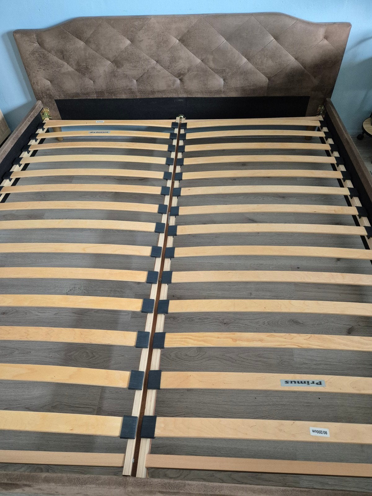 Tweepersoonsbed 180x200cm inclusief matras, Ophalen, Gebruikt, Bruin, Tweepersoons
