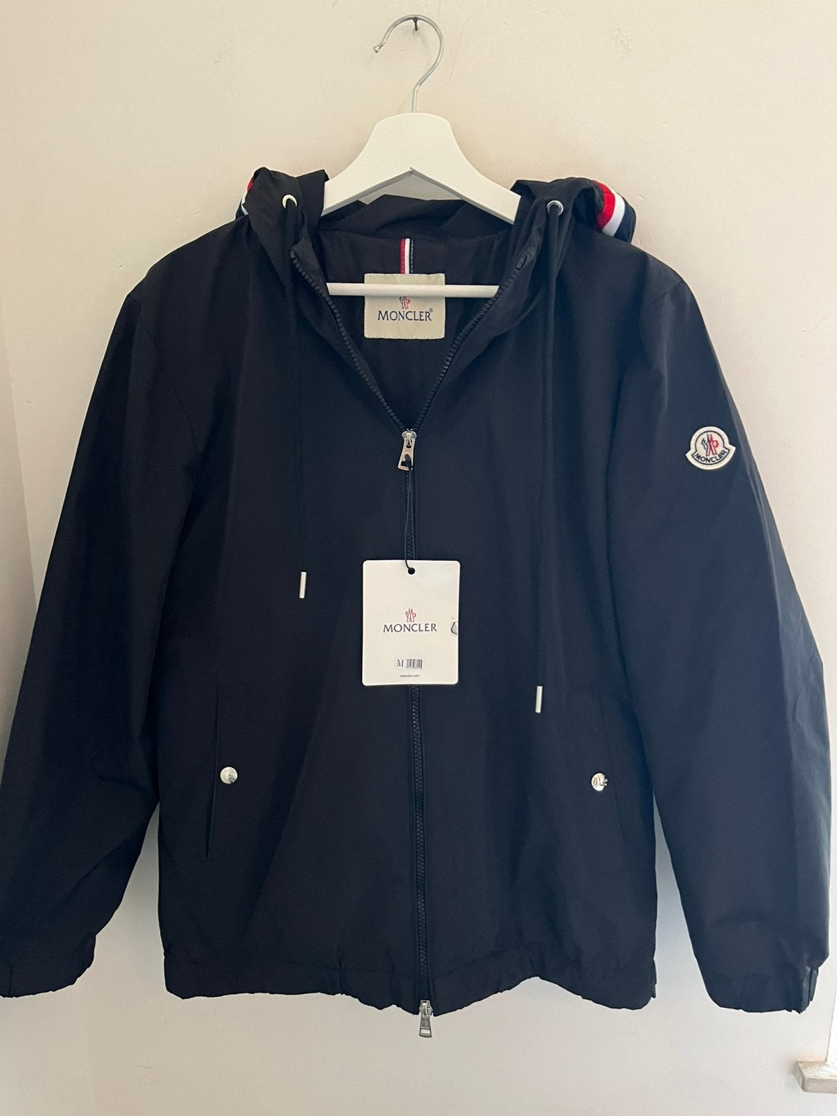 Moncler windbreaker, Verzenden, Nieuw, Maat 48/50 (M), Zwart
