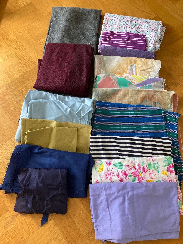 lapjes stof gestreept, bloemetjes, effen, Overige kleuren, Nieuw, Ophalen of Verzenden, 30 tot 120 cm
