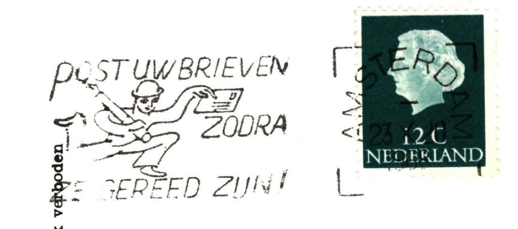940181	Amsterdam	1968  Diaconessen Inrichting Overtoom 283, Ophalen of Verzenden, 1960 tot 1980, Gelopen, Noord-Holland