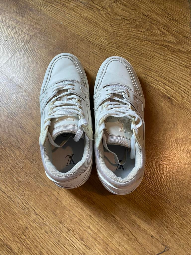 Louis Vuitton Trainer Wit Maat 43, Ophalen of Verzenden, Gedragen, Wit, Sneakers of Gympen