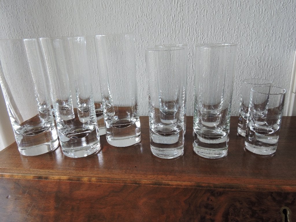 kristallen drinkglazen, Ophalen of Verzenden, Zo goed als nieuw, Overige typen
