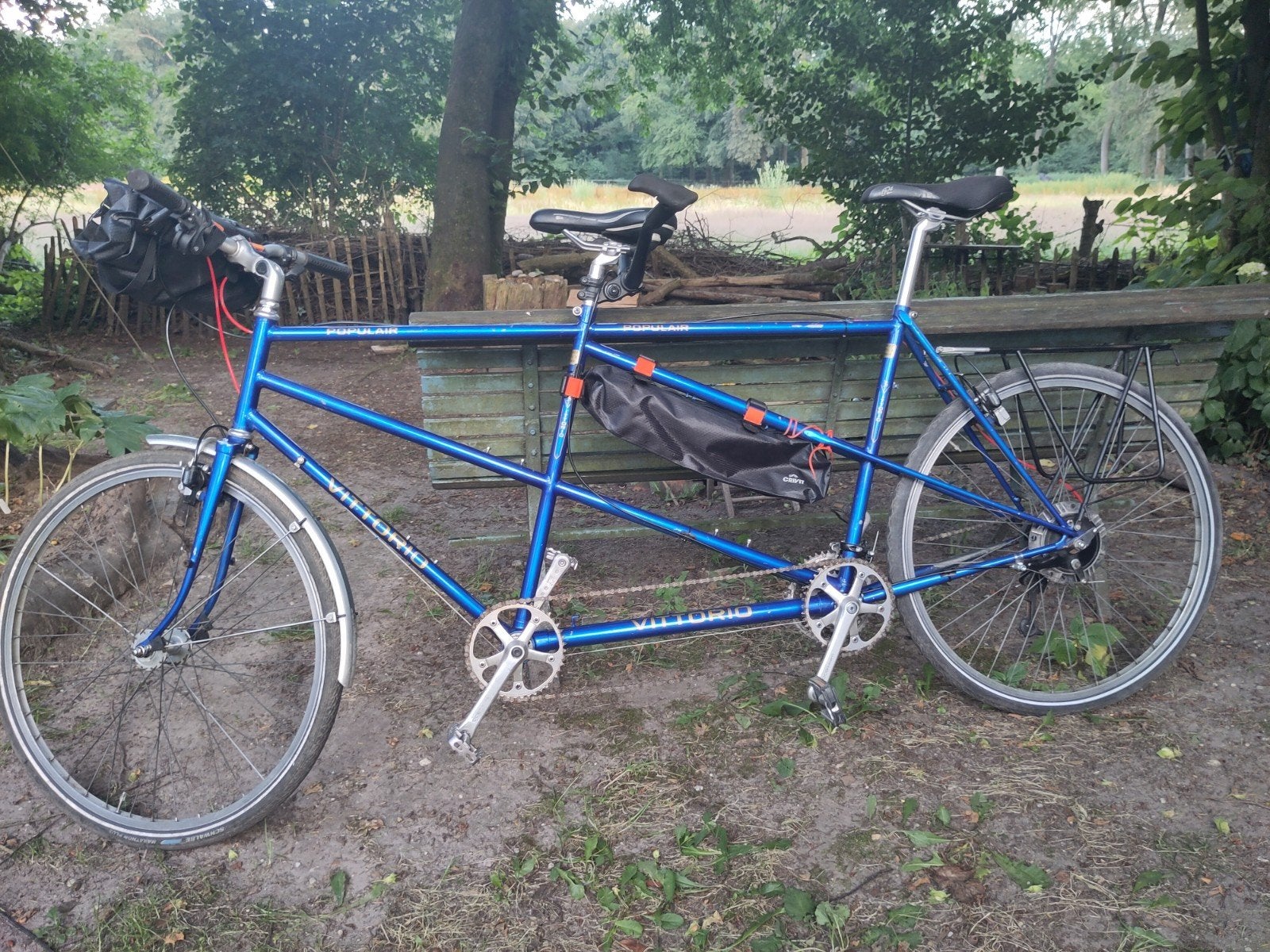 Vittorio sportieve reis tandem voor grotere personen, Ophalen, Gebruikt, Minder dan 10 versnellingen