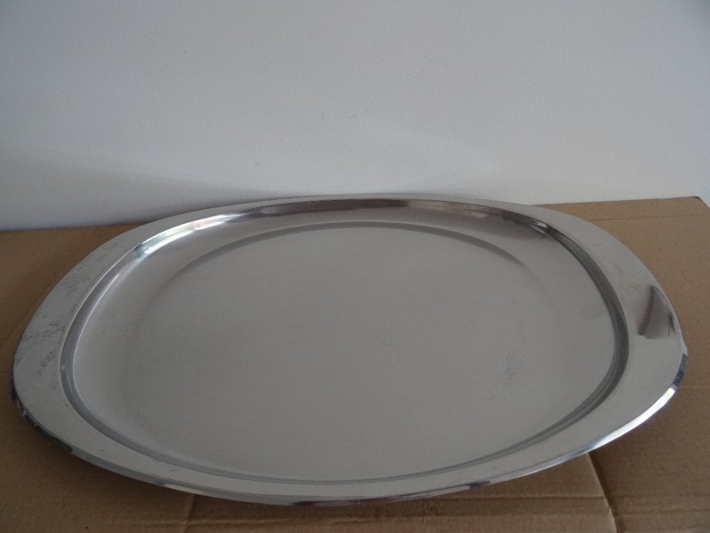 Alessi schaal serveerschaal saladeschaal visschaal RVS, Overige materialen, Gebruikt, Ophalen of Verzenden, Schaal of Schalen