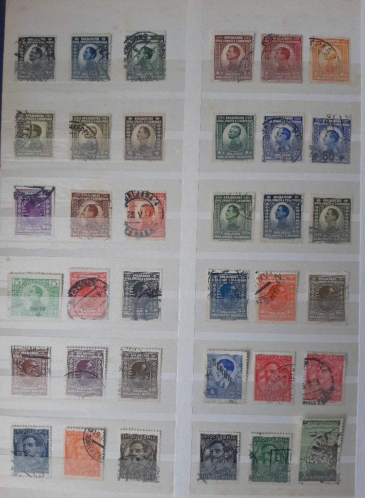 Verzameling Oude Klassieke Postzegels Joegoslavië Nr. 2 Gest, Ophalen, Joegoslavië, Gestempeld