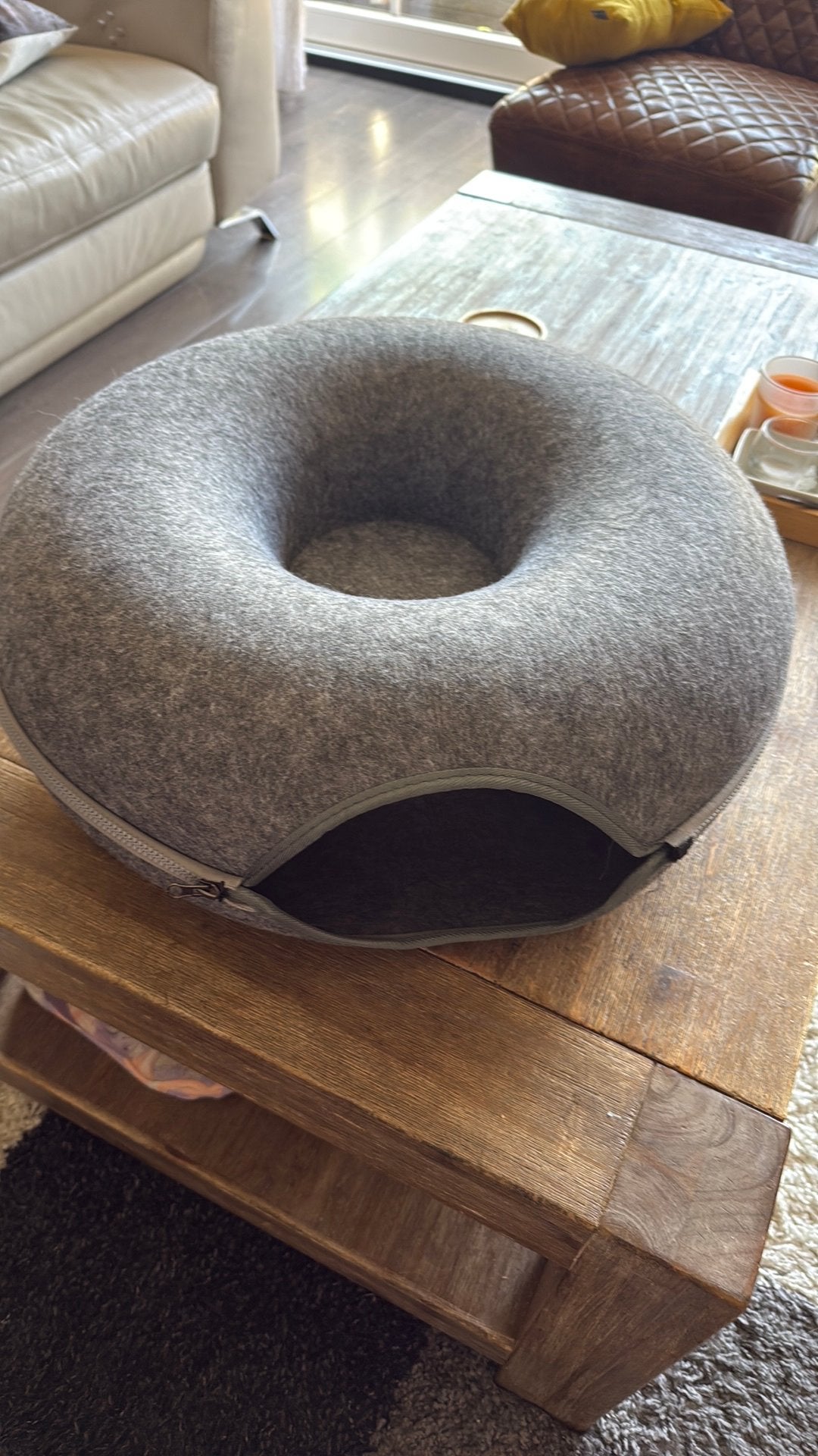 katten tunnel donut mand, Ophalen, Zo goed als nieuw, Pluche