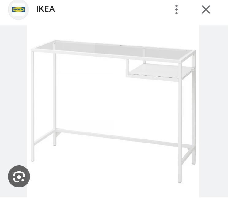 Ikea Vitssjo bureau laptop tafel wit, Huis en Inrichting, Ophalen, Zo goed als nieuw
