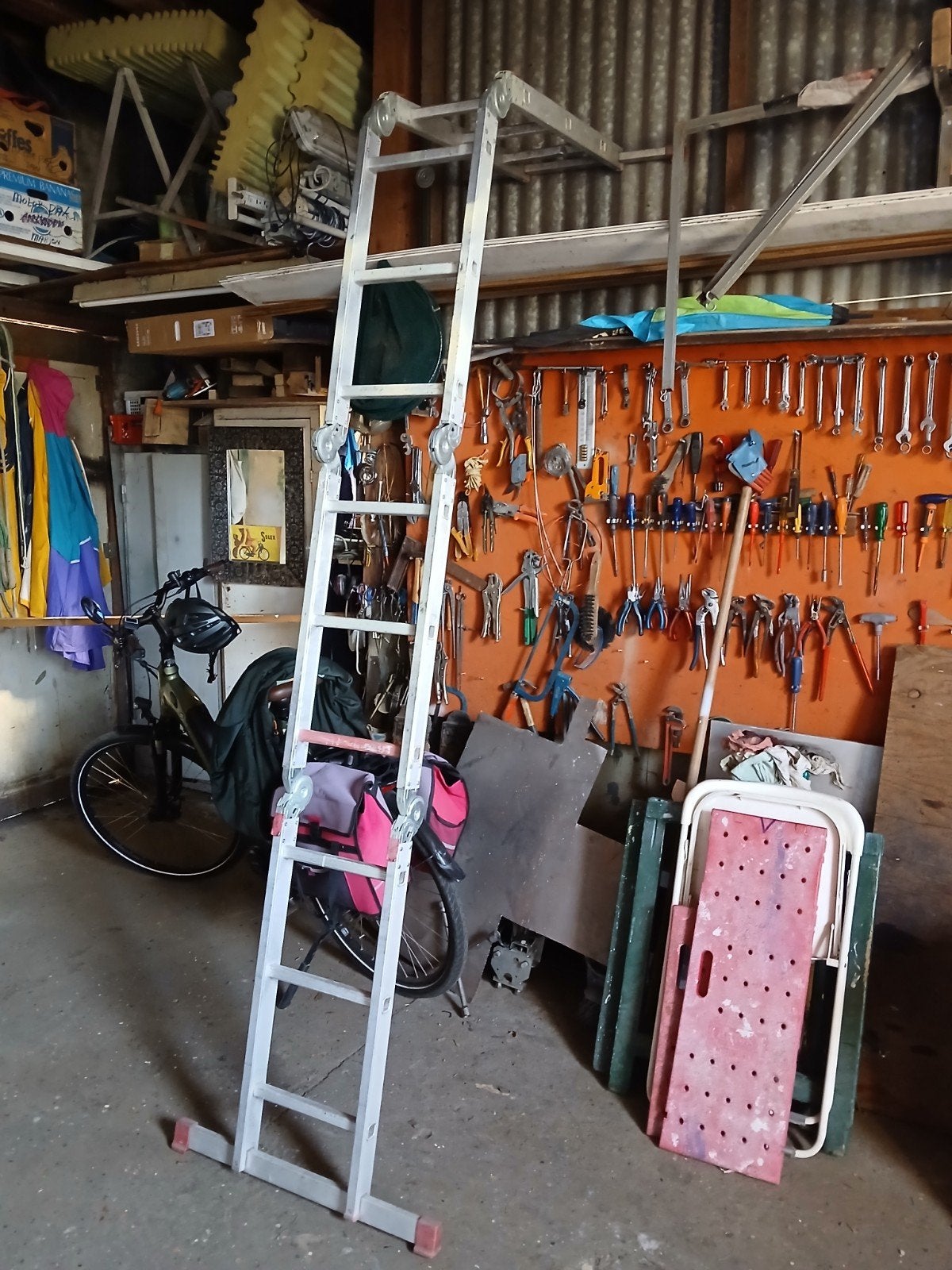 Vouwladder, Ophalen, 2 tot 4 meter