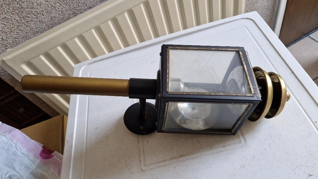 antieke koperen koetslamp, Ophalen of Verzenden, Koper