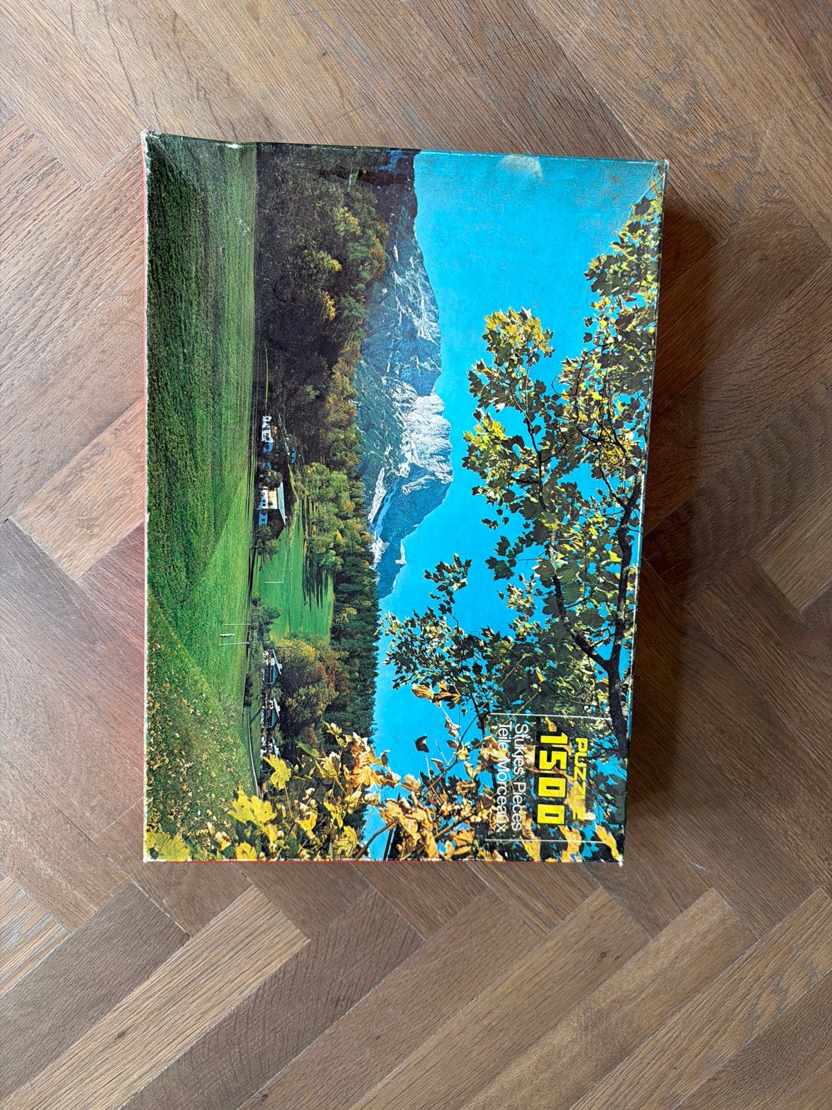 Vintage Legpuzzel 1500 stukjes - Wild Horse, Ophalen of Verzenden, 500 t/m 1500 stukjes, Gebruikt, Legpuzzel
