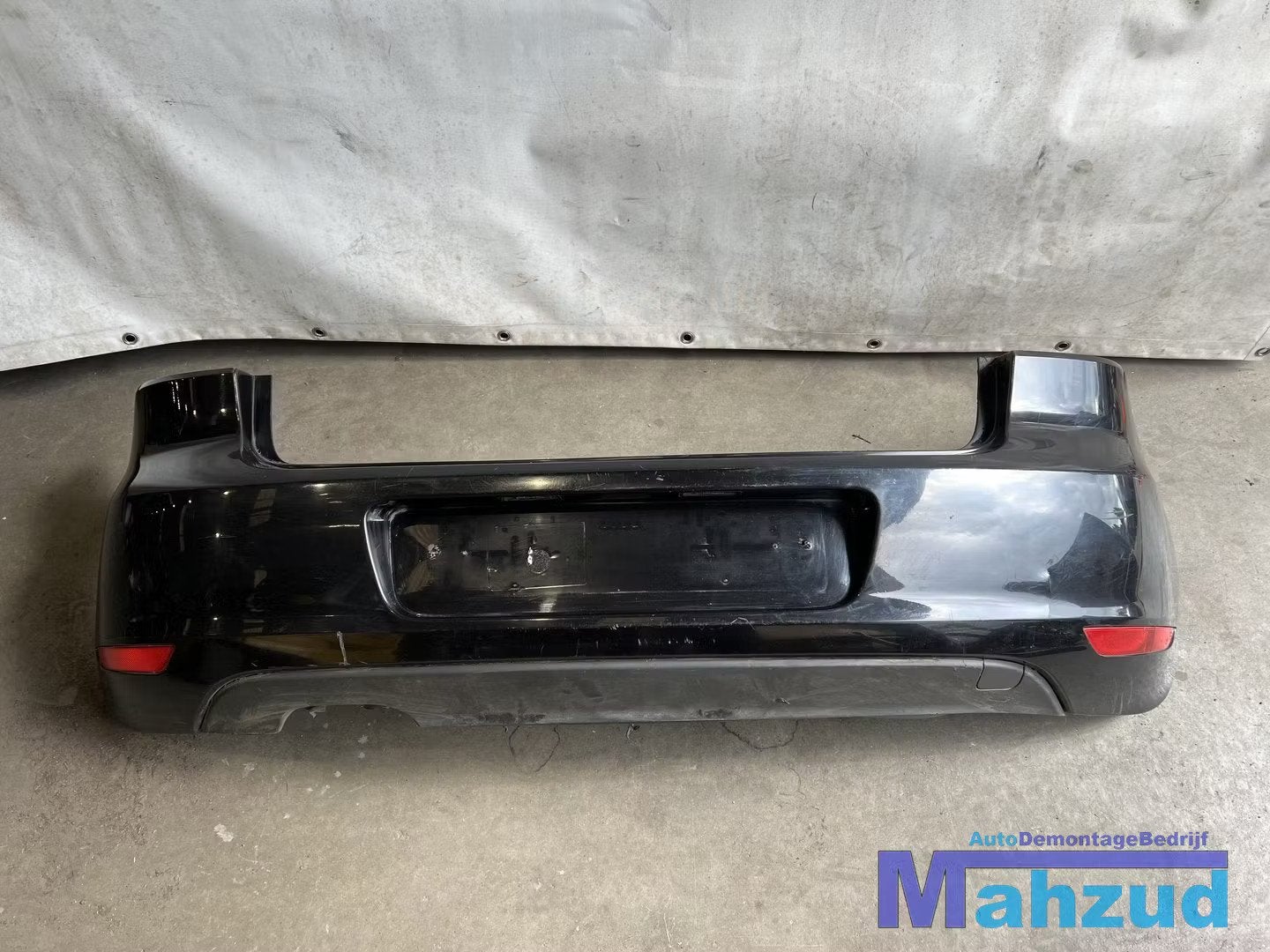 VW GOLF 6 Zwart achterbumper bumper 2008-2012, Gebruikt, Volkswagen, Volkswagen AG, Achter