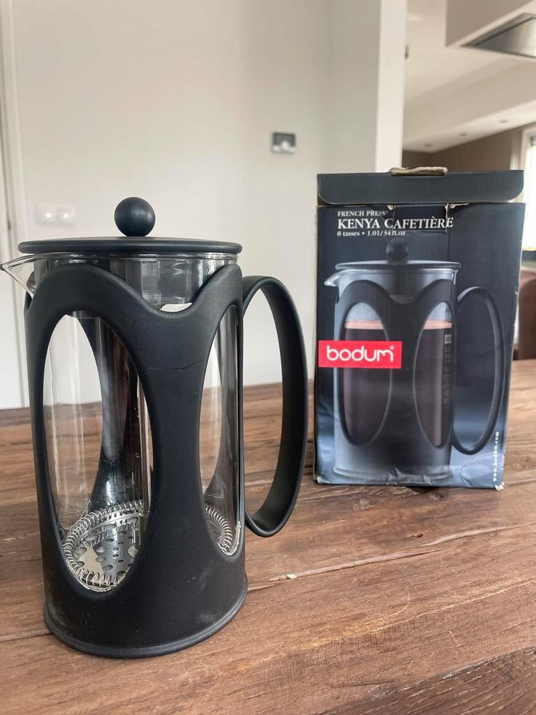 Bodum Kenya Cafetière - French Press 8 kopjes, Overige modellen, Gemalen koffie, Ophalen of Verzenden, Zo goed als nieuw