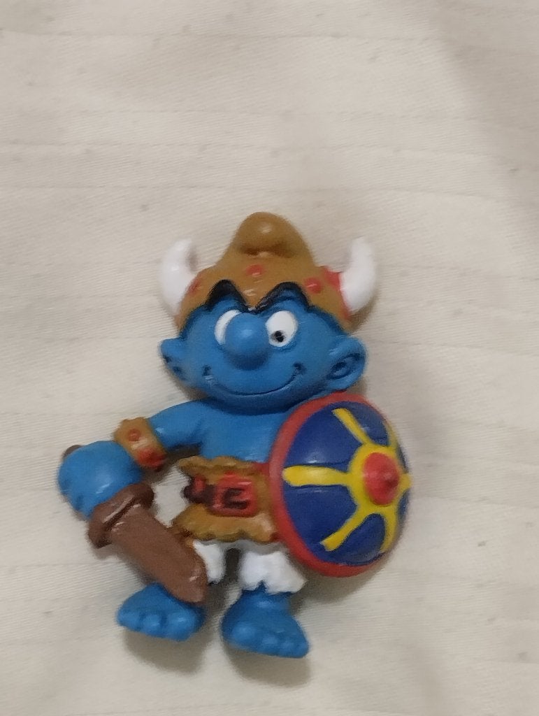 viking smurf, Ophalen of Verzenden, Gebruikt, Overige Smurfen, Poppetje, Figuurtje of Knuffel