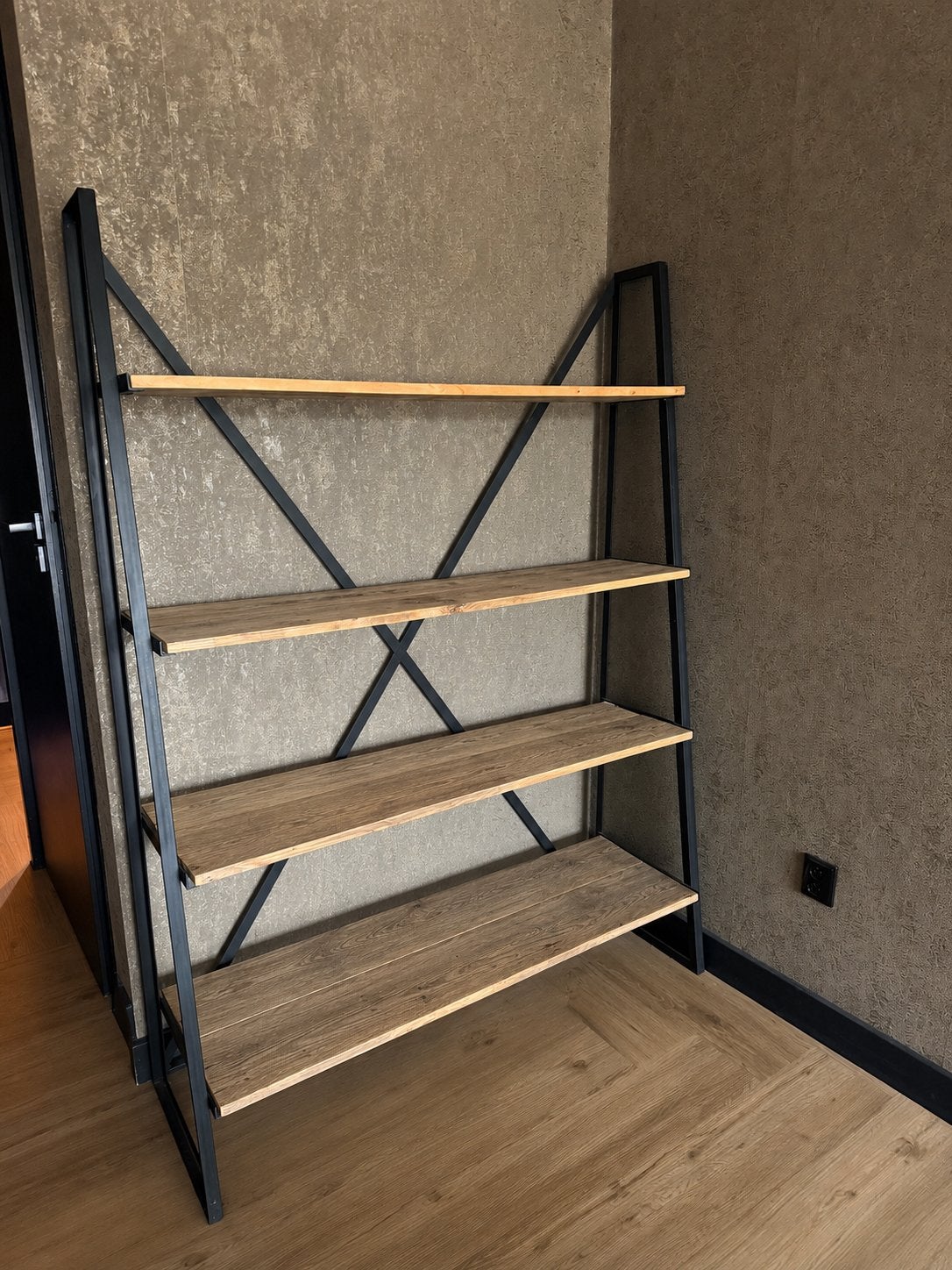 Industriële Boekenkast/Open Kast met 4 Planken, Huis en Inrichting, Kasten | Boekenkasten, Ophalen, Met plank(en), 100 tot 150 cm