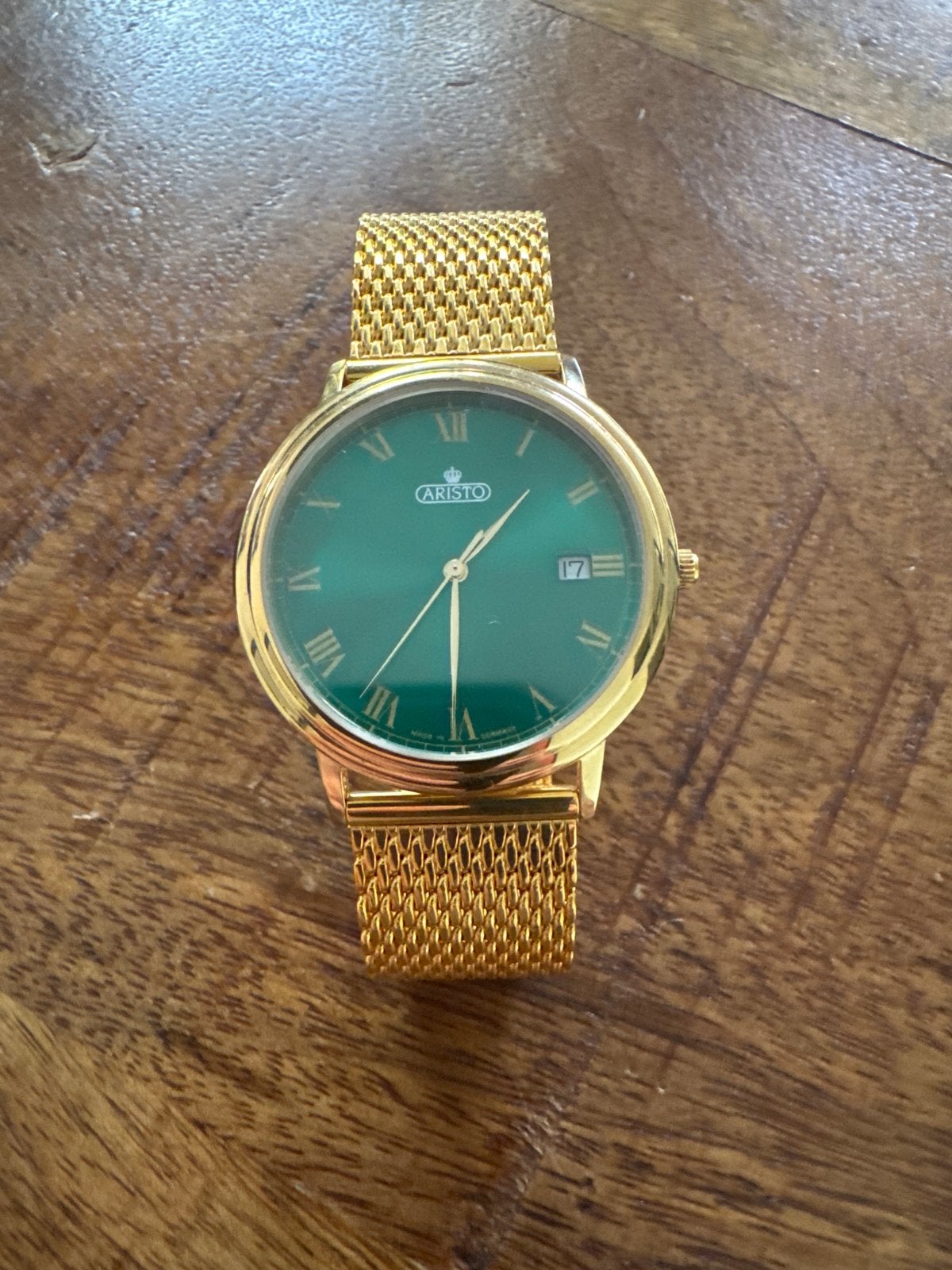 Aristo “ GREEN BARON II” 89 van 200., Overige merken, Overige materialen, Polshorloge, Ophalen of Verzenden