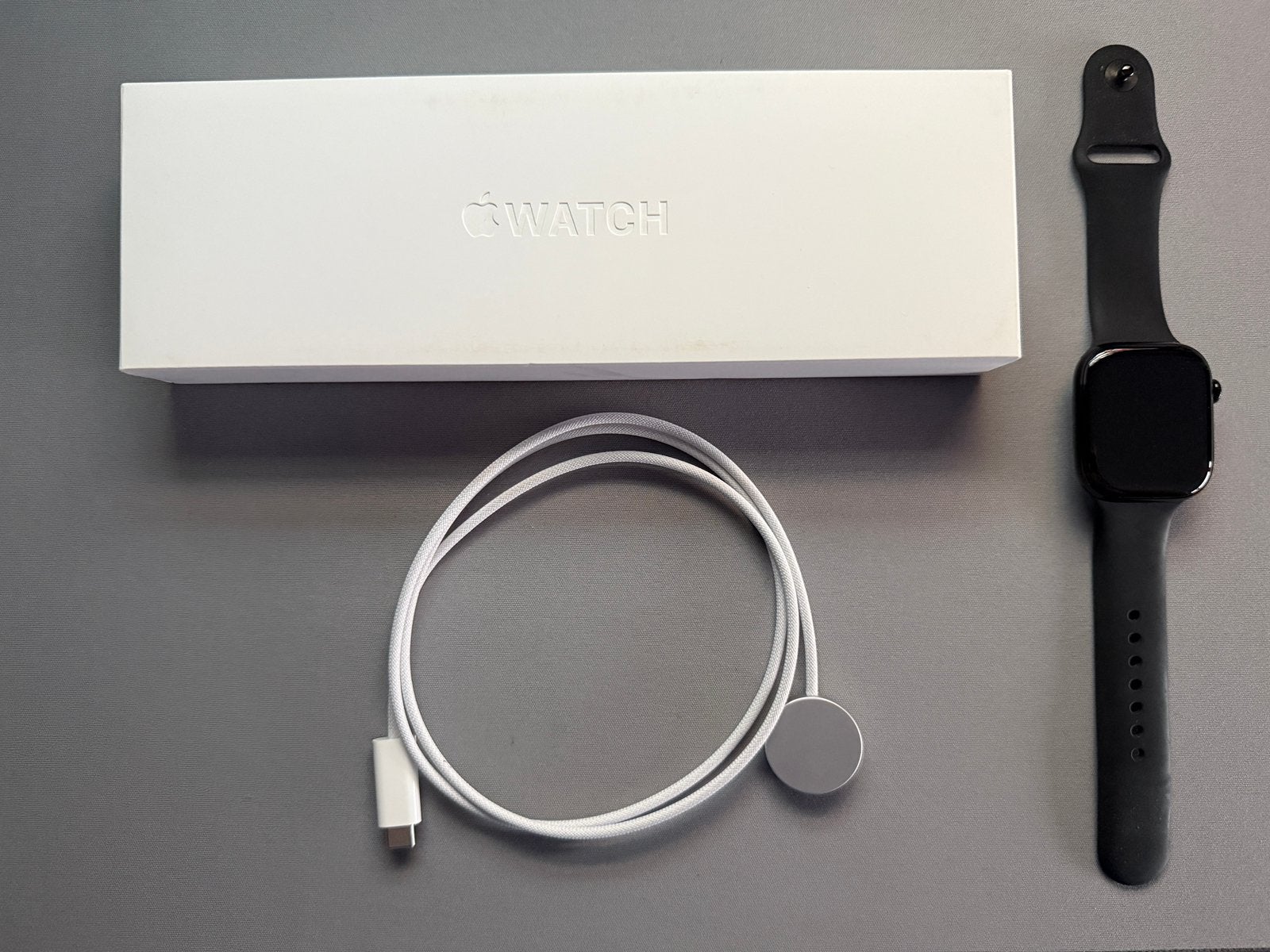 Apple watch series 11 46mm zwart, Ophalen of Verzenden, Zo goed als nieuw, Zwart, IOS