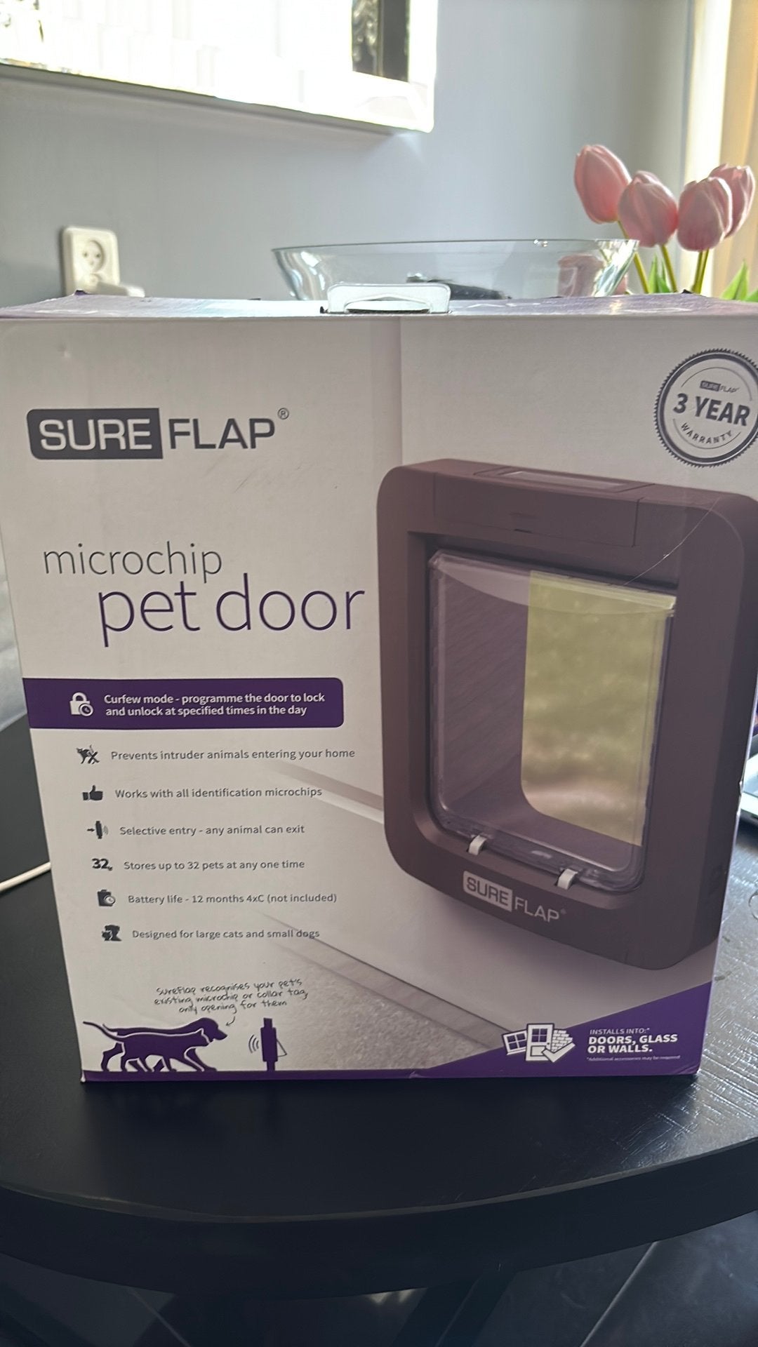 Sureflap microchip kattenluik bruin NIEUW!, Ophalen of Verzenden, Nieuw