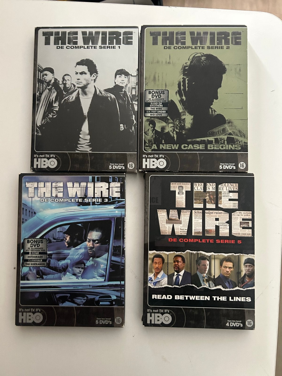 The Wire - Complete Serie 1, 2, 3 en 5 (DVD), Cd's en Dvd's, Vanaf 16 jaar, Seizoen 1, Misdaad, Nederlands