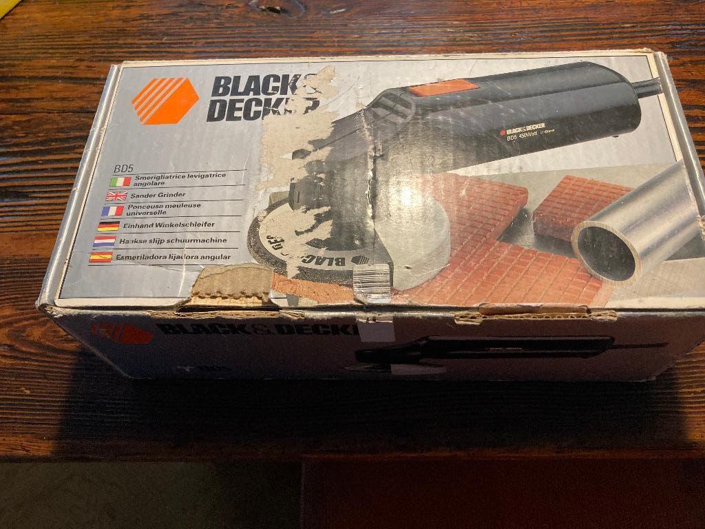 Black & Decker Haakse slijp schuurmachine BD 5 450 Watt, Ophalen of Verzenden, Gebruikt, Minder dan 600 watt, Overige typen
