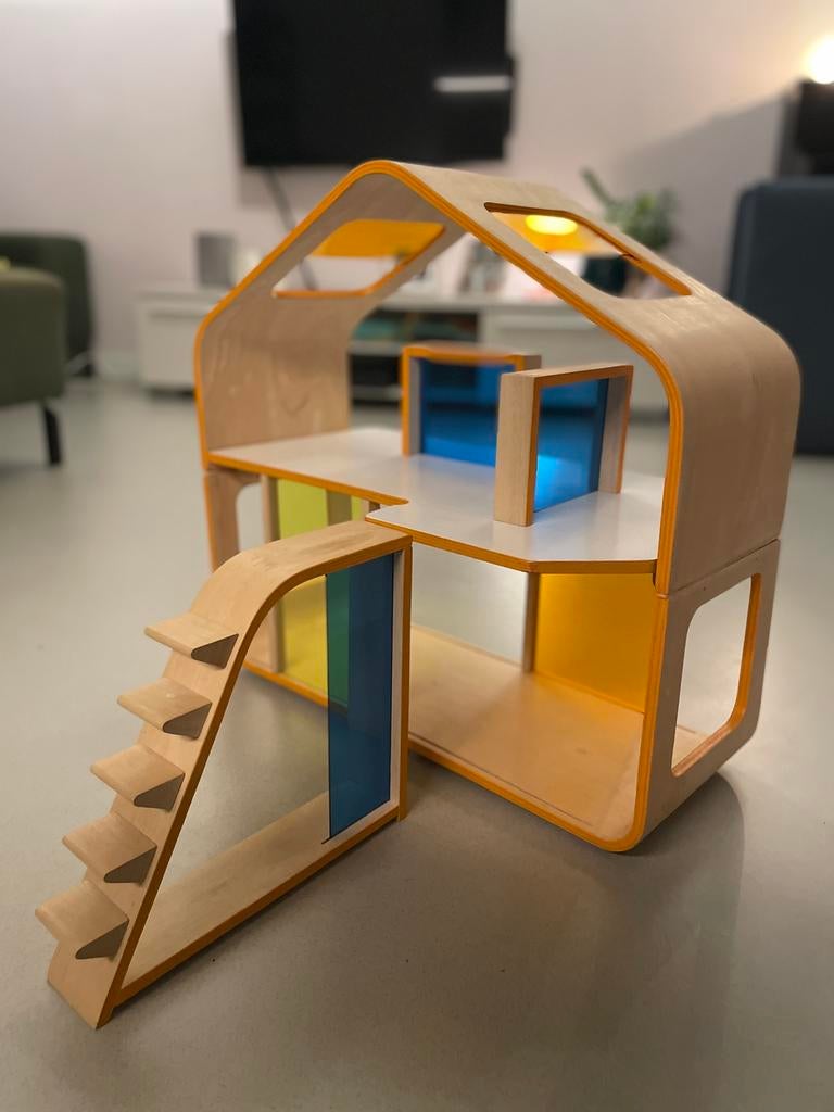Plantoys modern poppenhuis, Ophalen of Verzenden, Zo goed als nieuw, Poppenhuis