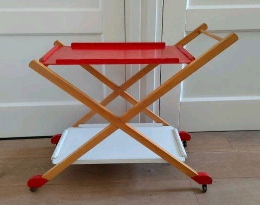 vintage trolley barcart drankkar bijzettafeltje theekar, Ophalen, Jongen of Meisje