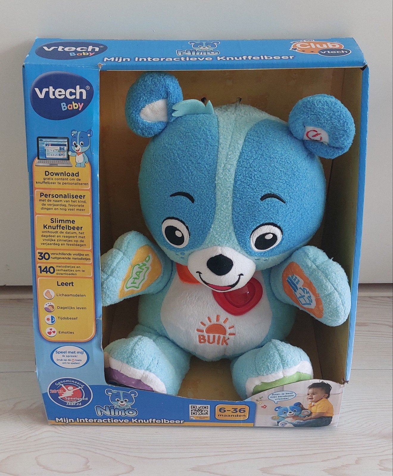 Vtech interactieve knuffel *nieuw in doos, Kinderen en Baby's, Speelgoed | Vtech, Ophalen, Nieuw, 6 maanden tot 2 jaar