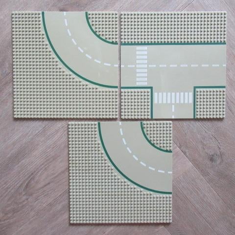 oude lego grondplaat / wegenplaat 3x, Kinderen en Baby's, Speelgoed | Duplo en Lego, Ophalen of Verzenden, Gebruikt, Grondplaat