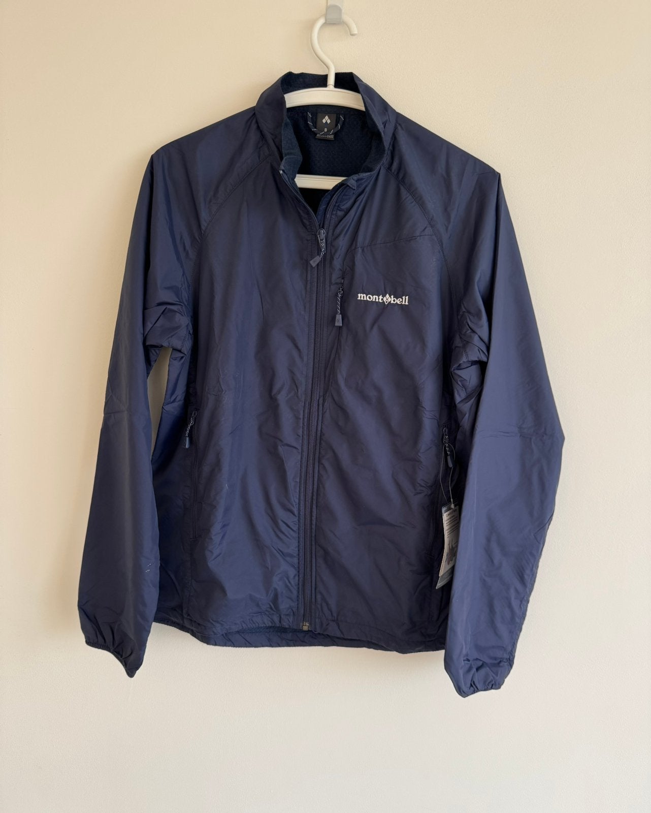 Montbell Light Shell Outer Jacket - Men's Size S - Navy Blue, Ophalen of Verzenden, Zo goed als nieuw, Blauw