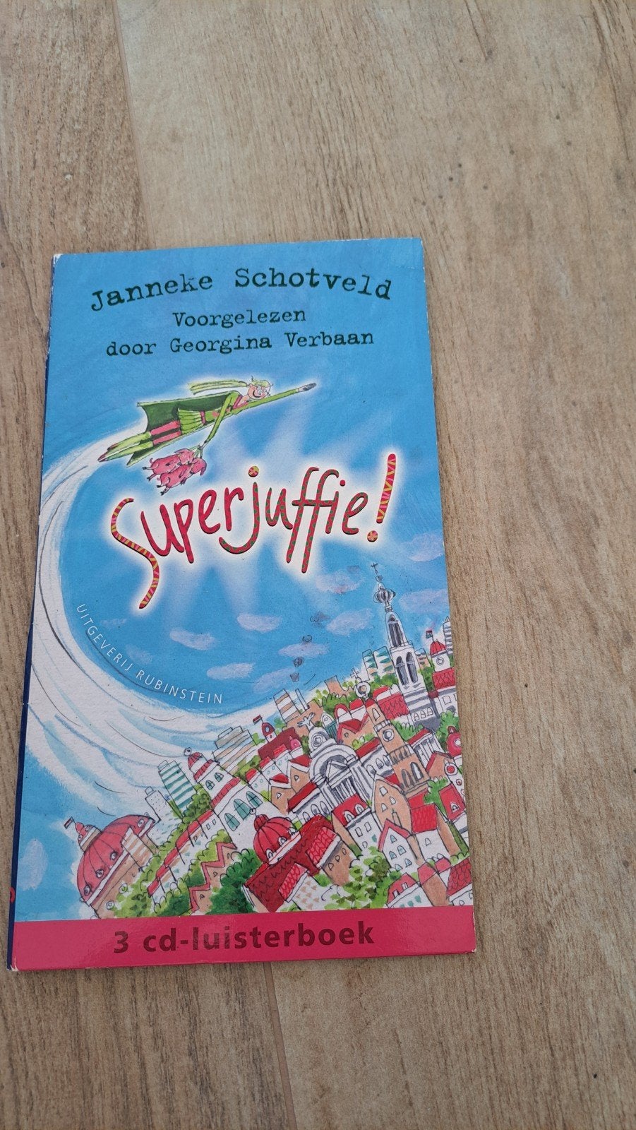 Superjuffie luisterboek - 3 CD's (1 kopie, 2 origineel), Boeken, Ophalen of Verzenden, Janneke Schotveld, Cd, Kind