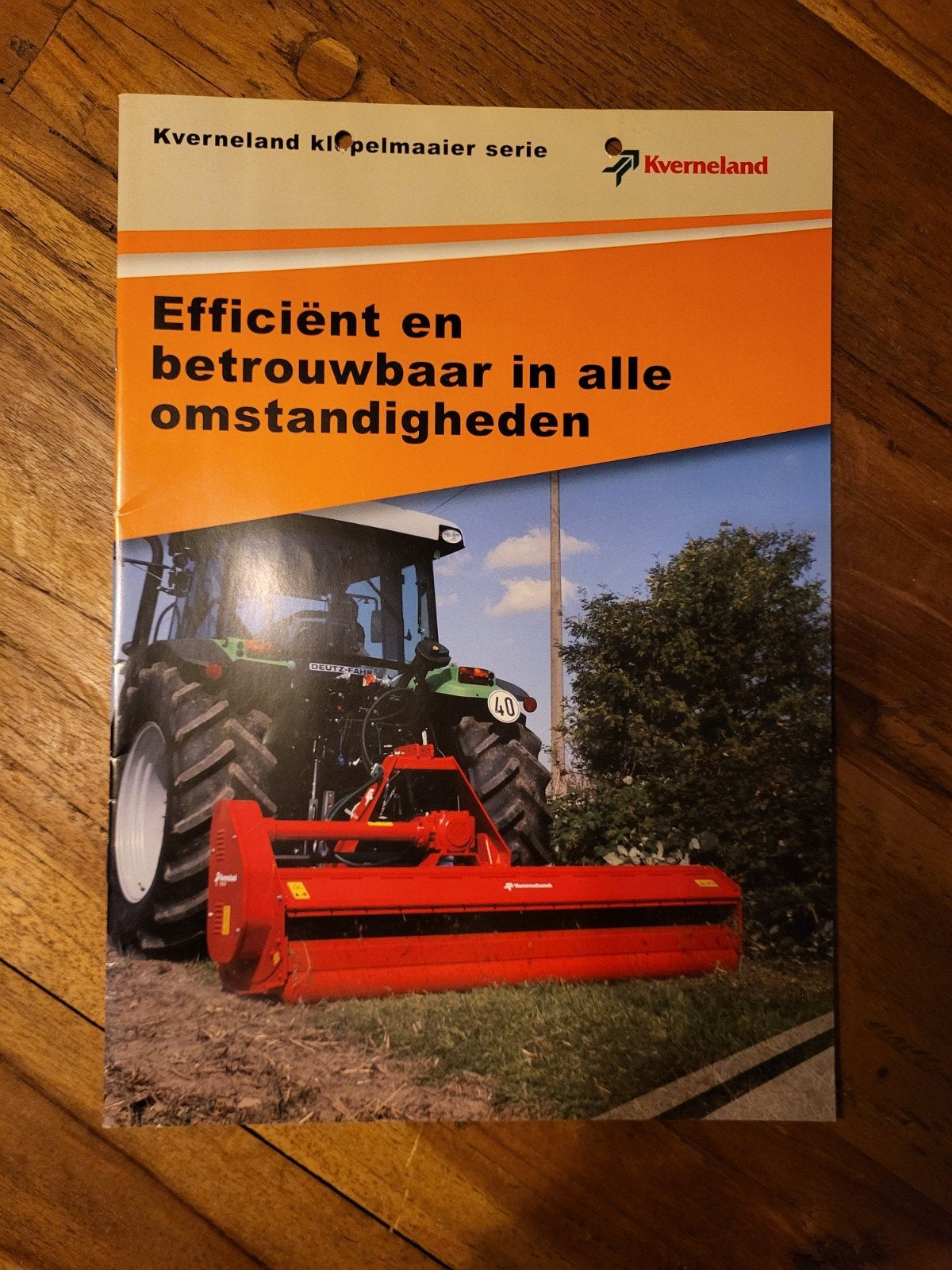 tractor folder Kverneland klepelmaaier serie, Ophalen of Verzenden, Zo goed als nieuw