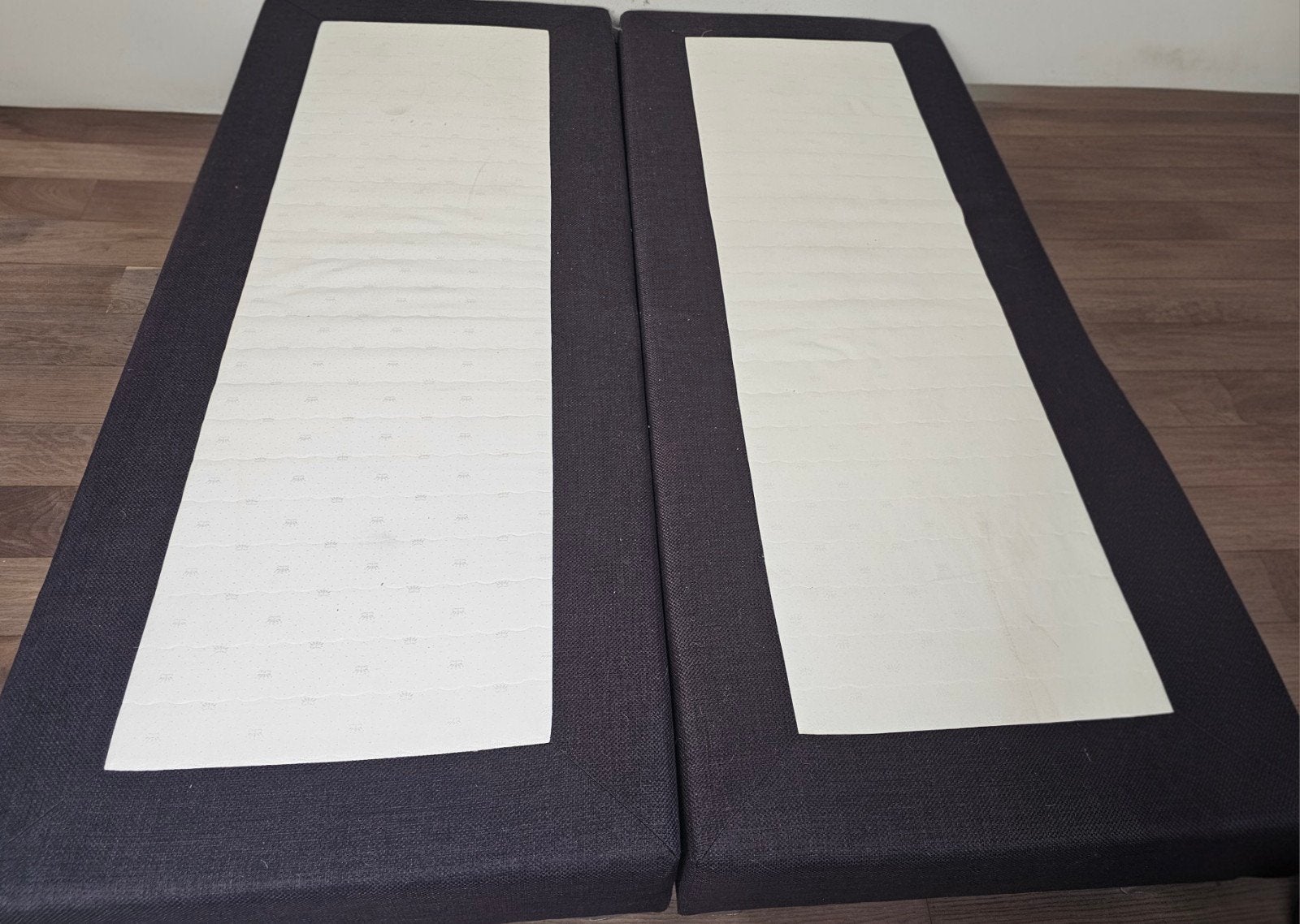 Tweepersoons boxspring onderstel 160x200 cm, Ophalen, Gebruikt, Bruin, Tweepersoons
