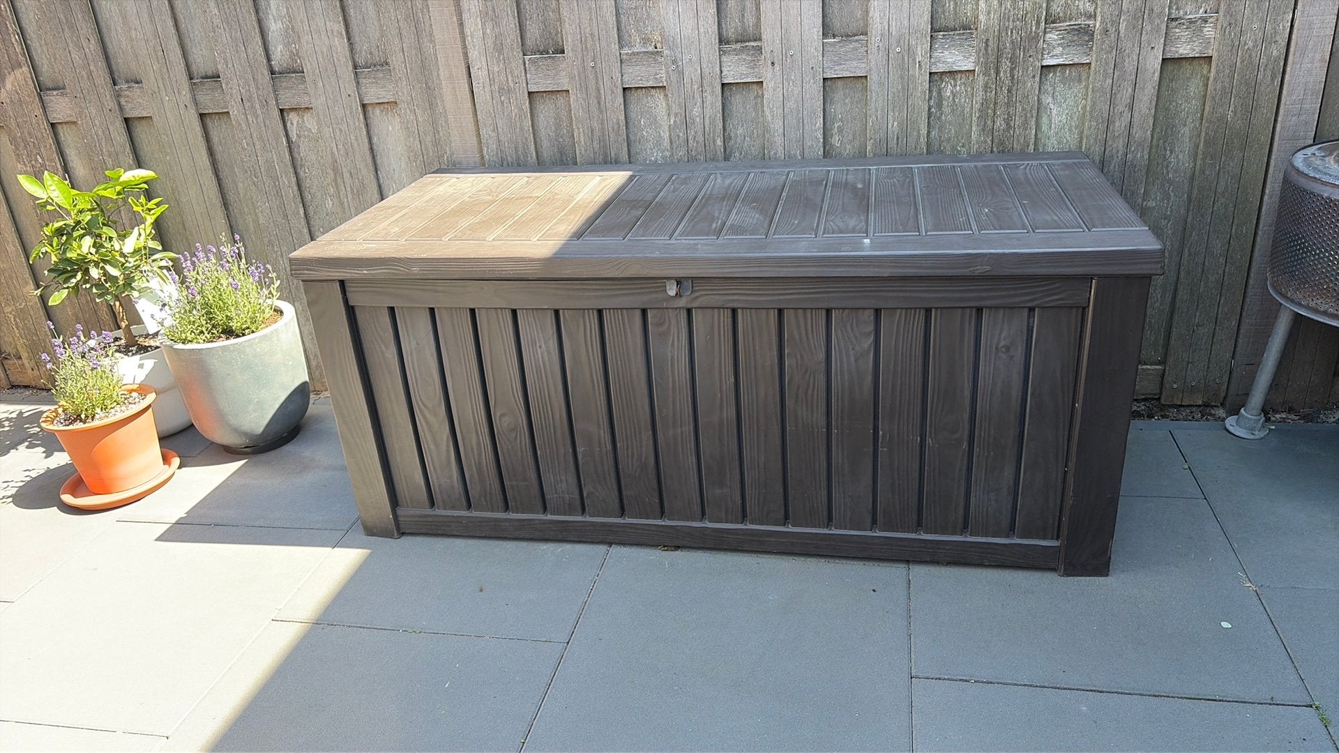 Keter opbergbox tuin, Tuin en Terras, Bergingen en Tuinkasten, Ophalen, Gebruikt, Kunststof, Overige typen