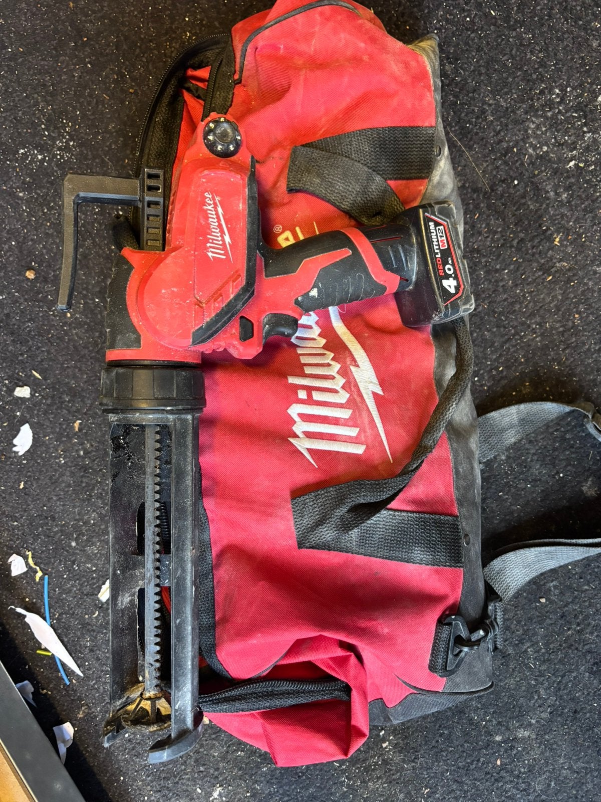 Milwaukee kitpistool M12, Ophalen of Verzenden, Zo goed als nieuw