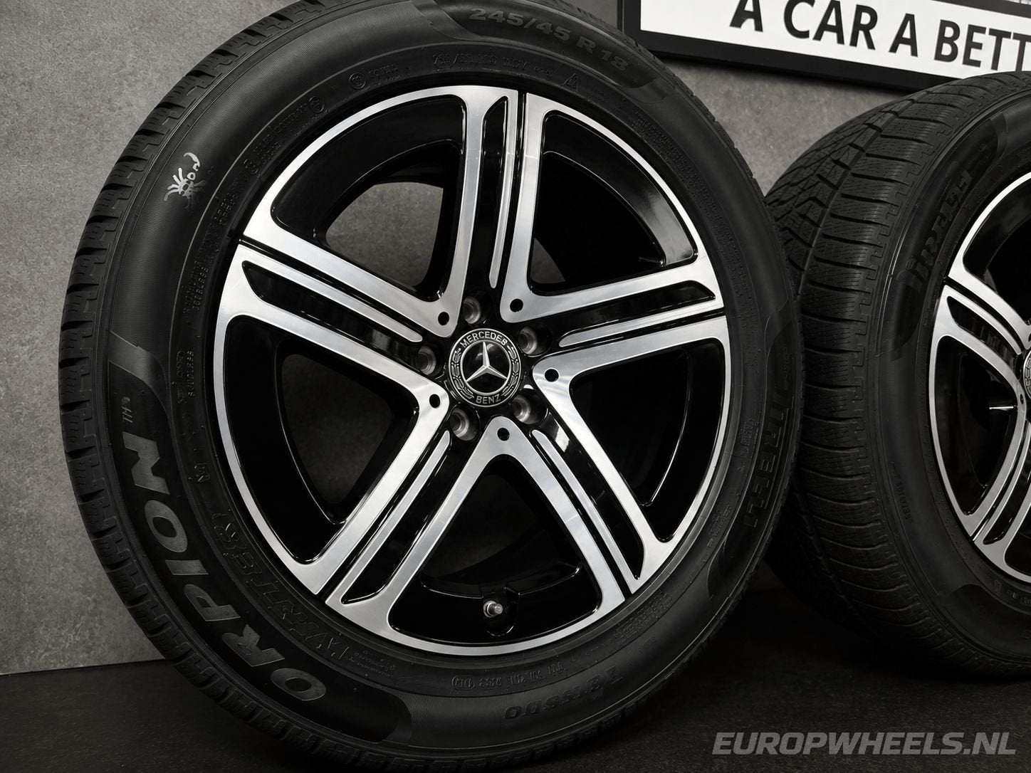 18 inch Mercedes GLC Hybrid X254 C254 velgen winterbanden, Auto-onderdelen, 18 inch, Gebruikt, -, -