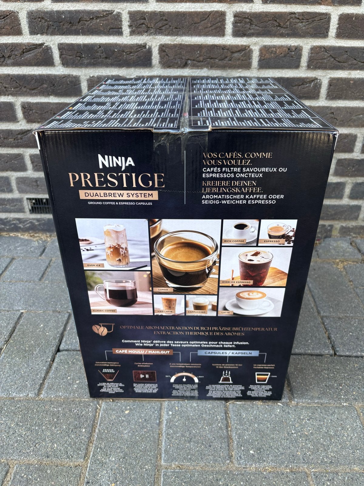 Ninja Prestige DualBrew Systeem Koffie- en Espressomachine, Witgoed en Apparatuur, Koffiezetapparaten, 10 kopjes of meer, Nieuw