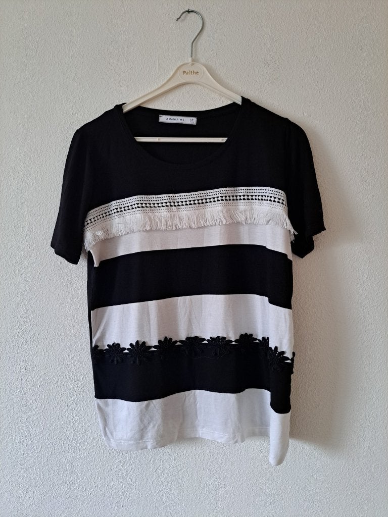 amania mo t.shirt maat 38, Maat 38/40 (M), Overige kleuren, Ophalen of Verzenden, Zo goed als nieuw