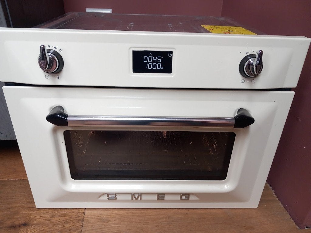 SMEG inbouw compact bakoven met magnetron, Witgoed en Apparatuur, Ophalen, 45 tot 50 cm, Smeg, Inbouw