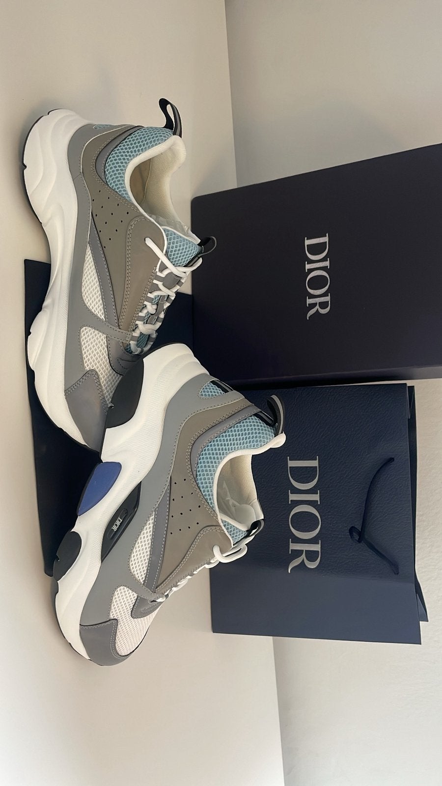Dior b22 blauw, Zwart, Overige typen, Ophalen of Verzenden, Zo goed als nieuw