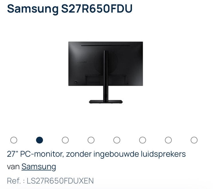 Monitor Samsung zwart, Computers en Software, Monitoren, Ophalen, IPS, Full HD, Zo goed als nieuw