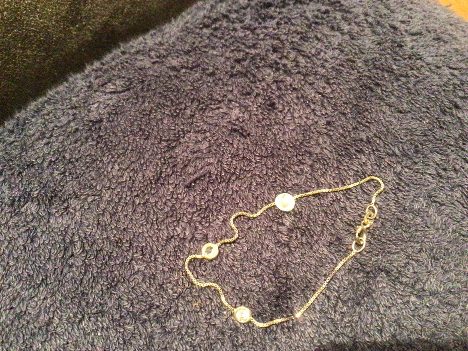 kinderarmbandje met strass steentjes zilver, Sieraden, Tassen en Uiterlijk, Ophalen of Verzenden, Zo goed als nieuw, Goud, Met strass