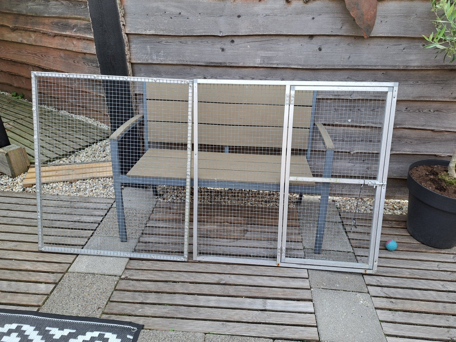 2 gaaspanelen voor parkieten., Dieren en Toebehoren, Ophalen, Aluminium, Volière