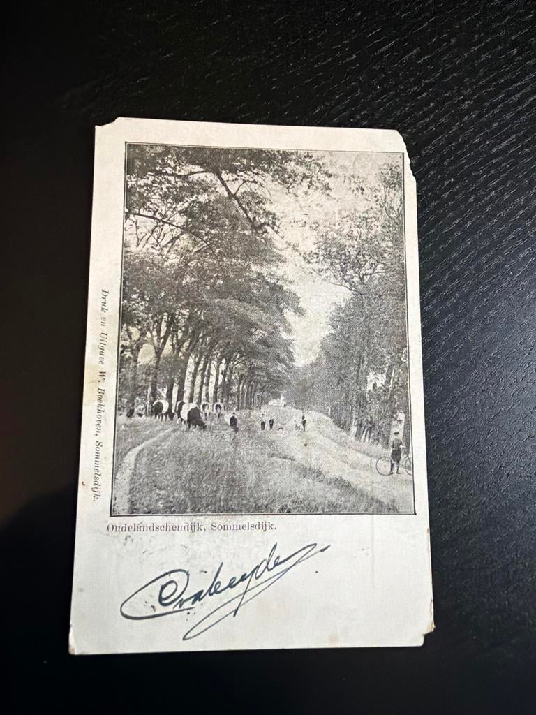 Oude ansichtkaart Oudelandschendijk, Sommelsdijk (1931), Verzamelen, Ansichtkaarten | Nederland, Ophalen of Verzenden, 1920 tot 1940