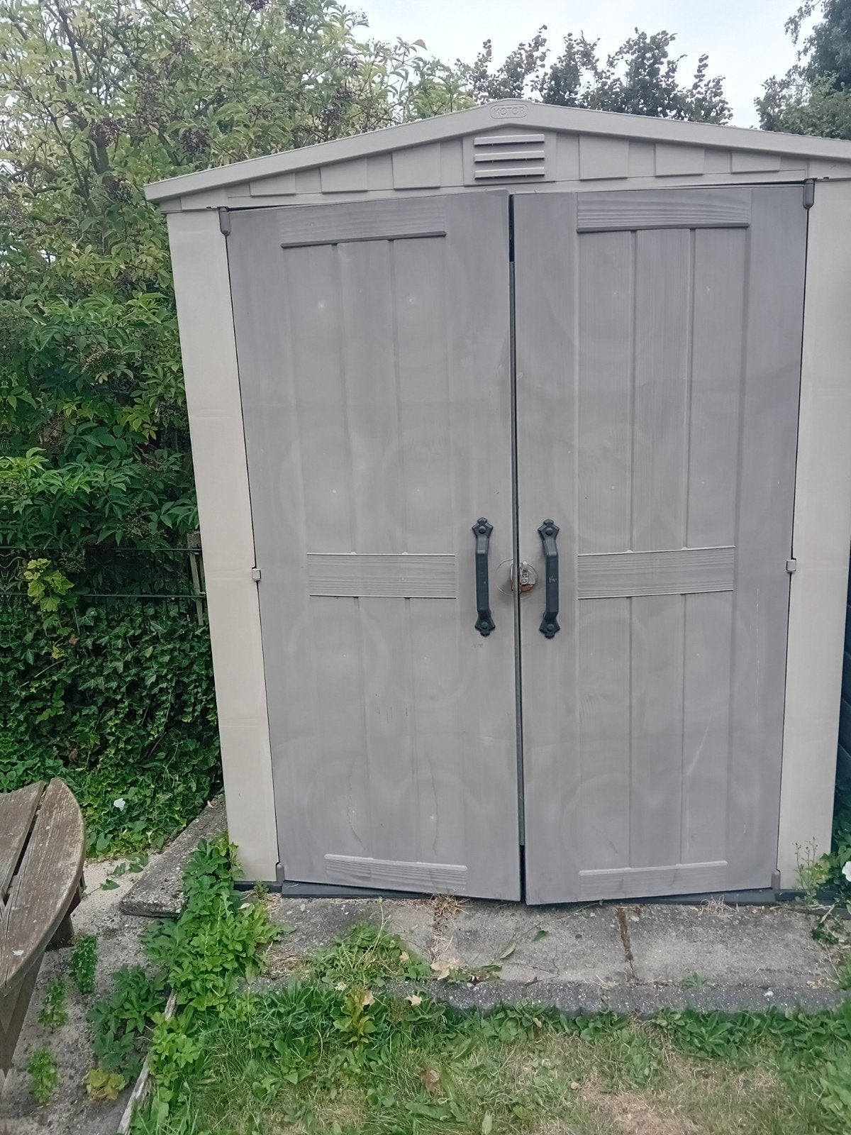Keter Opbergkast / Tuinhuis - Hoog 210cm, Breed 170cm, Ophalen of Verzenden, Gebruikt, Kunststof, Overige typen