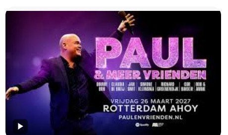 2 TICKETS PAUL & VRIENDEN 28 maart 14:30 AHOY  GEVRAAGD, Twee personen