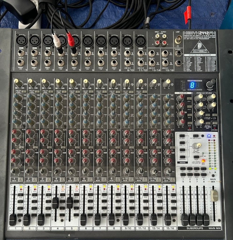 Behringer XENYX2442FX, Muziek en Instrumenten, Mengpanelen, Ophalen, Gebruikt, 10 tot 20 kanalen