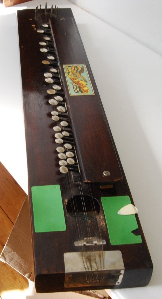 Punjabi Banjo in houten kist, Muziek en Instrumenten, Snaarinstrumenten | Banjo's, Ophalen of Verzenden, Gebruikt, Overige typen