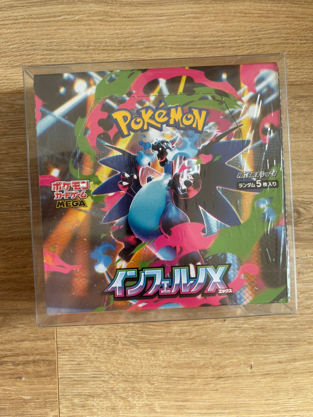 Sealed Pokémon Inferno X boosterbox inclusief acryl Japans, Ophalen of Verzenden, Zo goed als nieuw