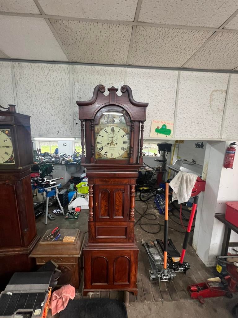 Engels staand horloge met mechaniek, Ophalen of Verzenden