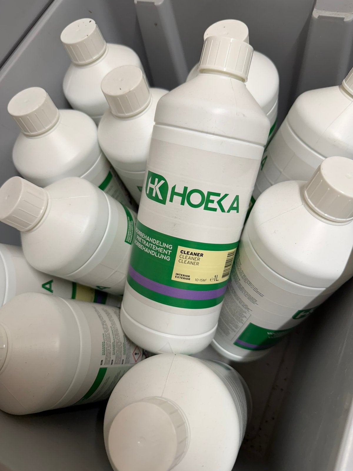Hoeka. kliener ( nicotine verwijderraar ), Ophalen, Schoonmaakmiddel