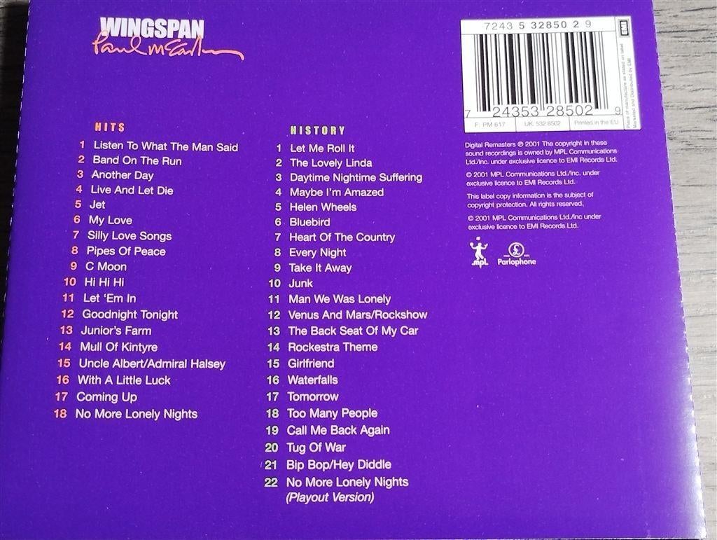Paul McCartney ‎/ Wingspan - Hits And History [2 CD], Ophalen of Verzenden, Zo goed als nieuw